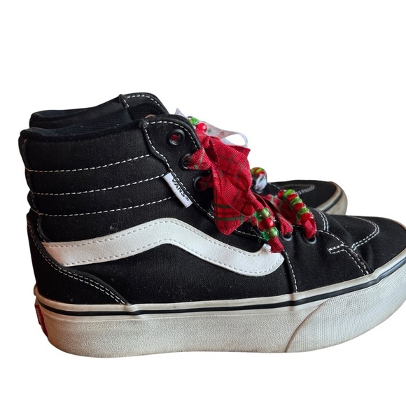 VANS Sk8-HI Platform Size 6 with holiday laces - Picture 1 of 11